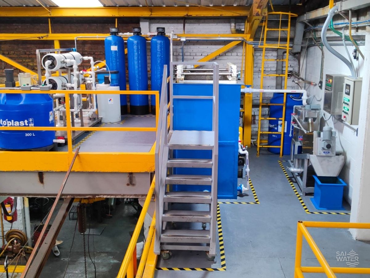 Planta de tratamiento de aguas residuales galvanoplastia SAI WATER