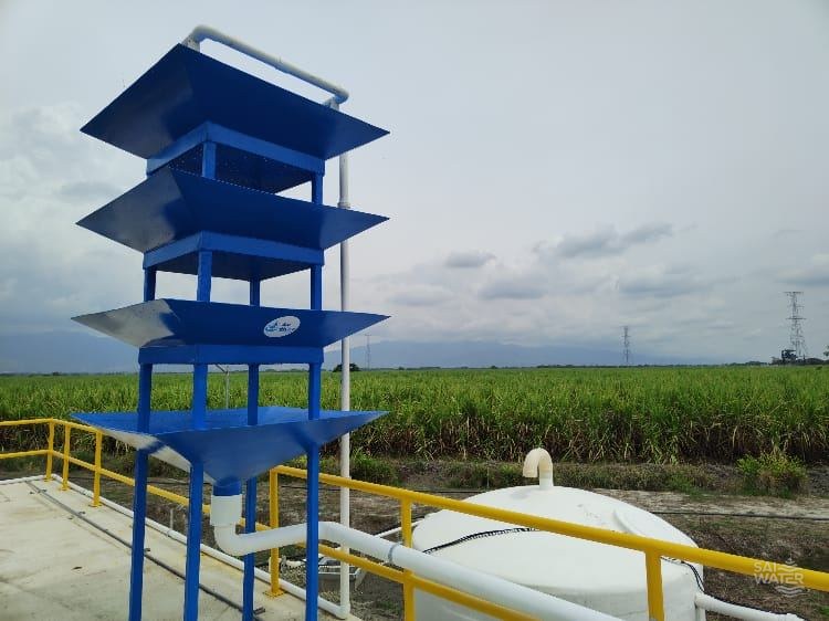 Torre de aireación SAI WATER — Proyecto campo